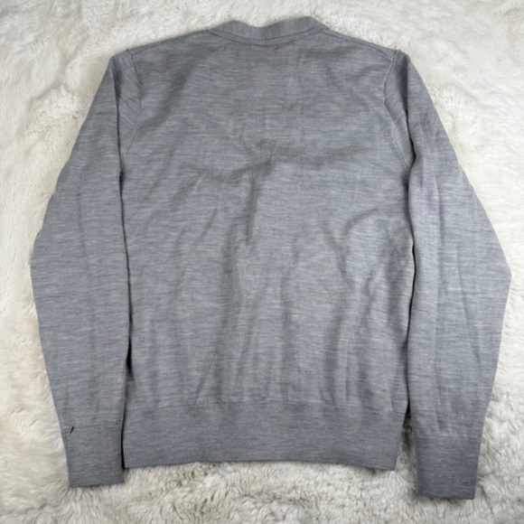 Gap 100% Merino Wool Button Up Cardigan Sweater Grey Men's Small - Picture 8 of 8